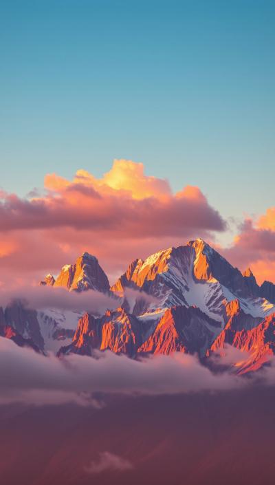 Majestic mountain peaks