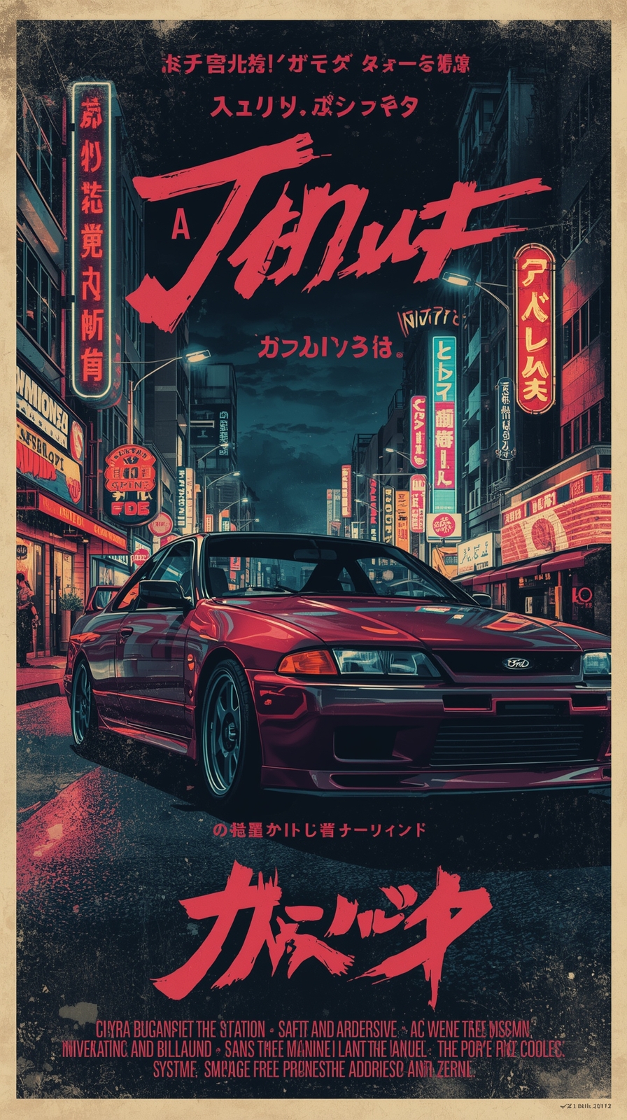 Black Advertising Poster