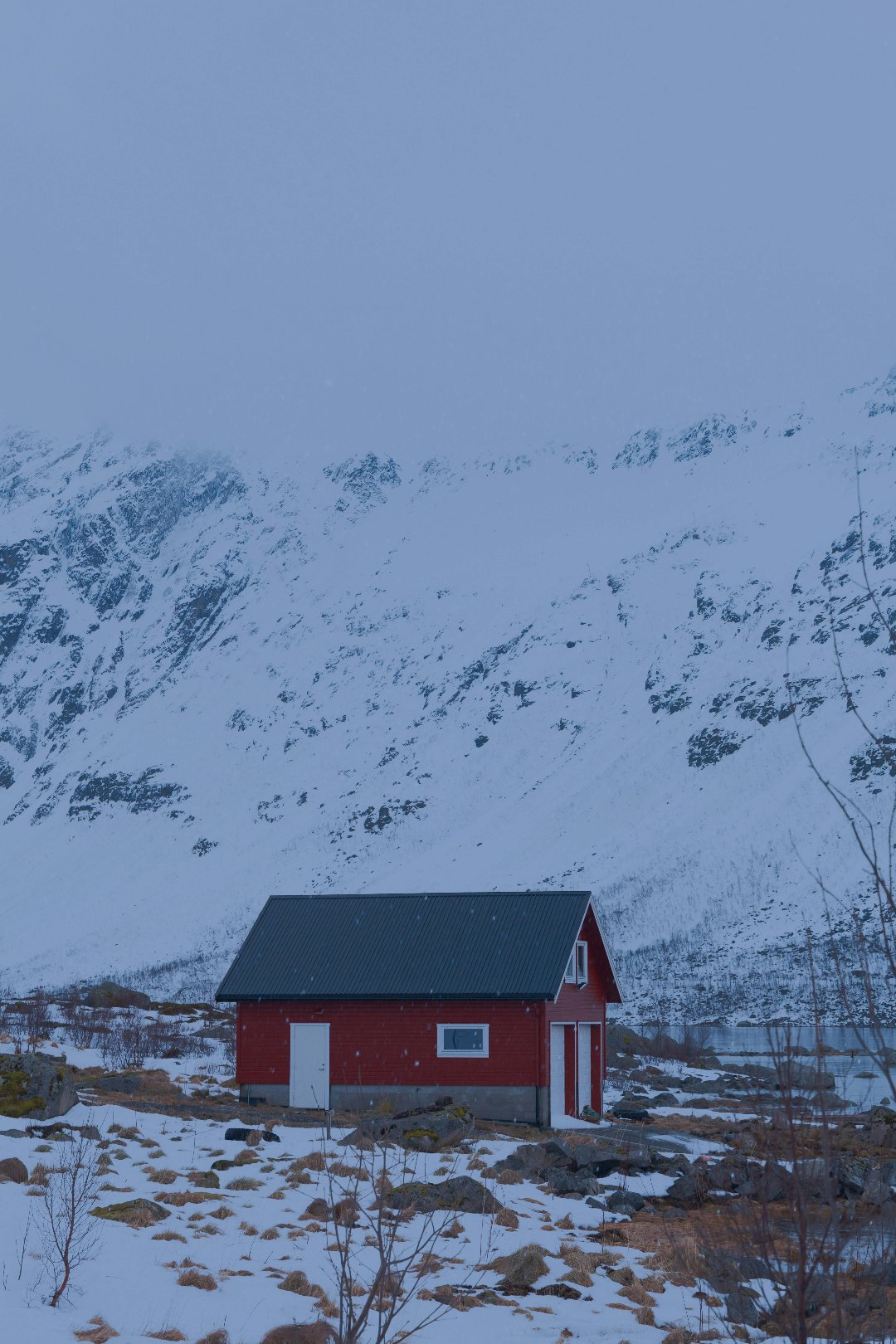 Black Snow Mountainous Landforms