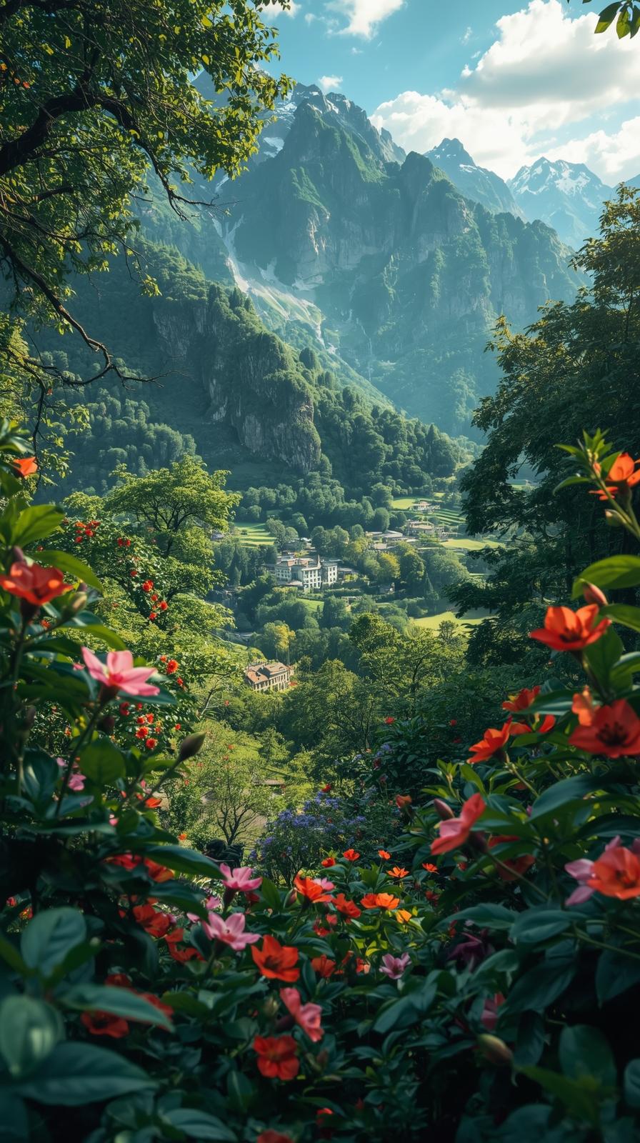 Flower Mountainous Landforms