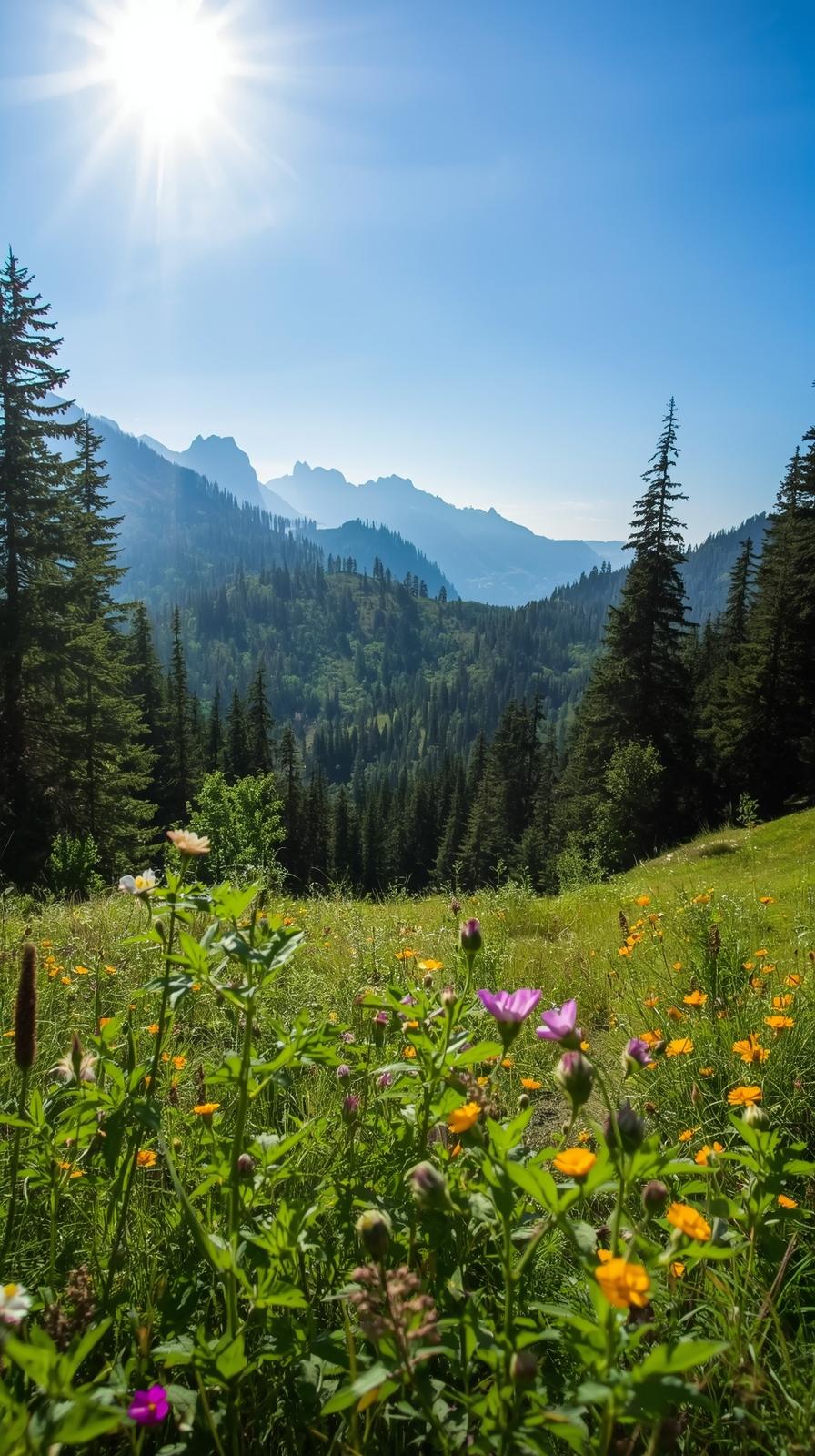 Mountainous Landforms Green