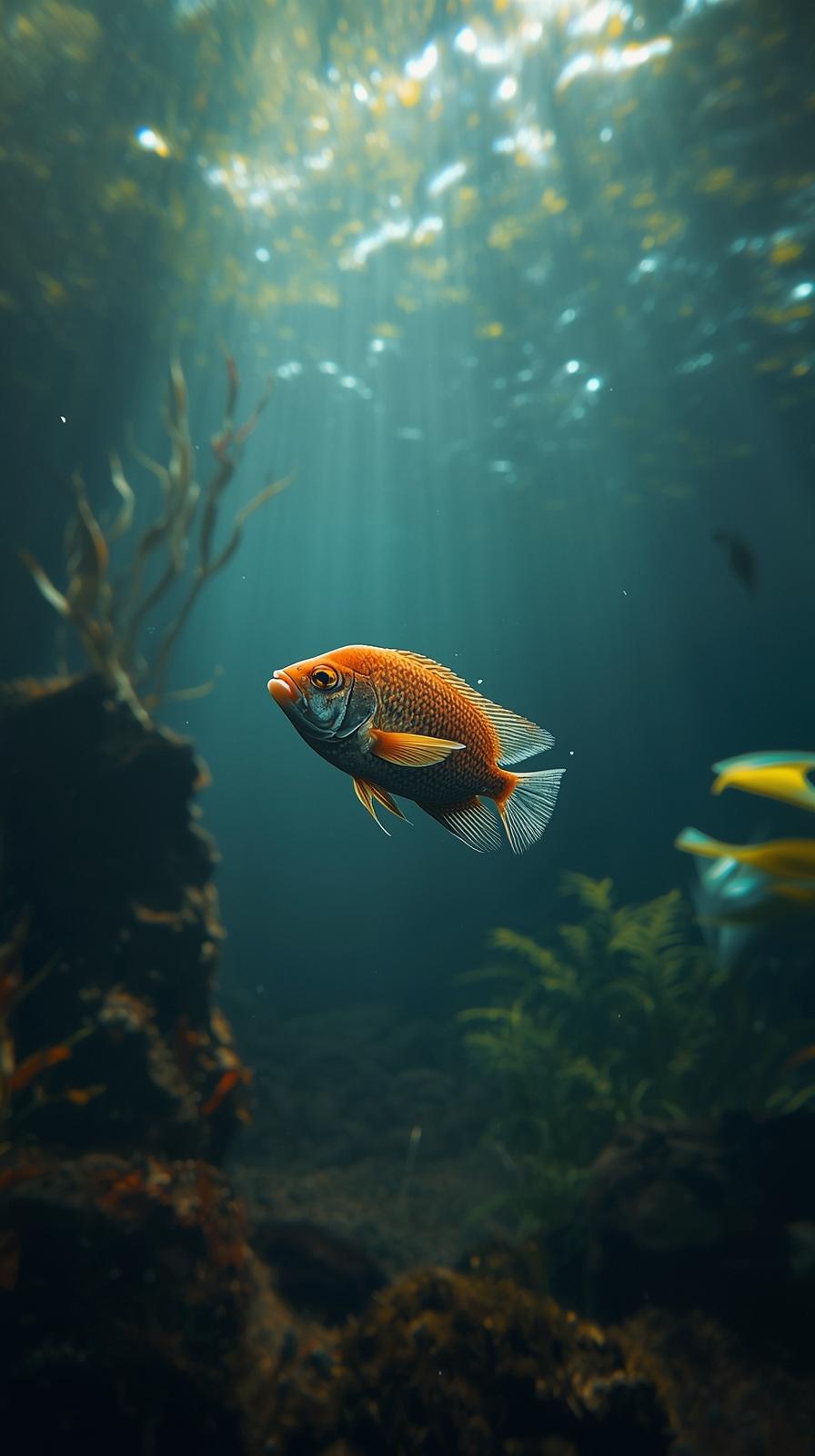 Fish In Nature Wallpaper