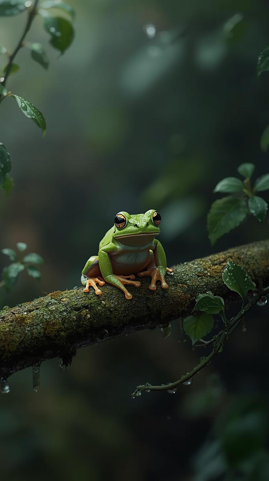 Frog In Nature Wallpaper