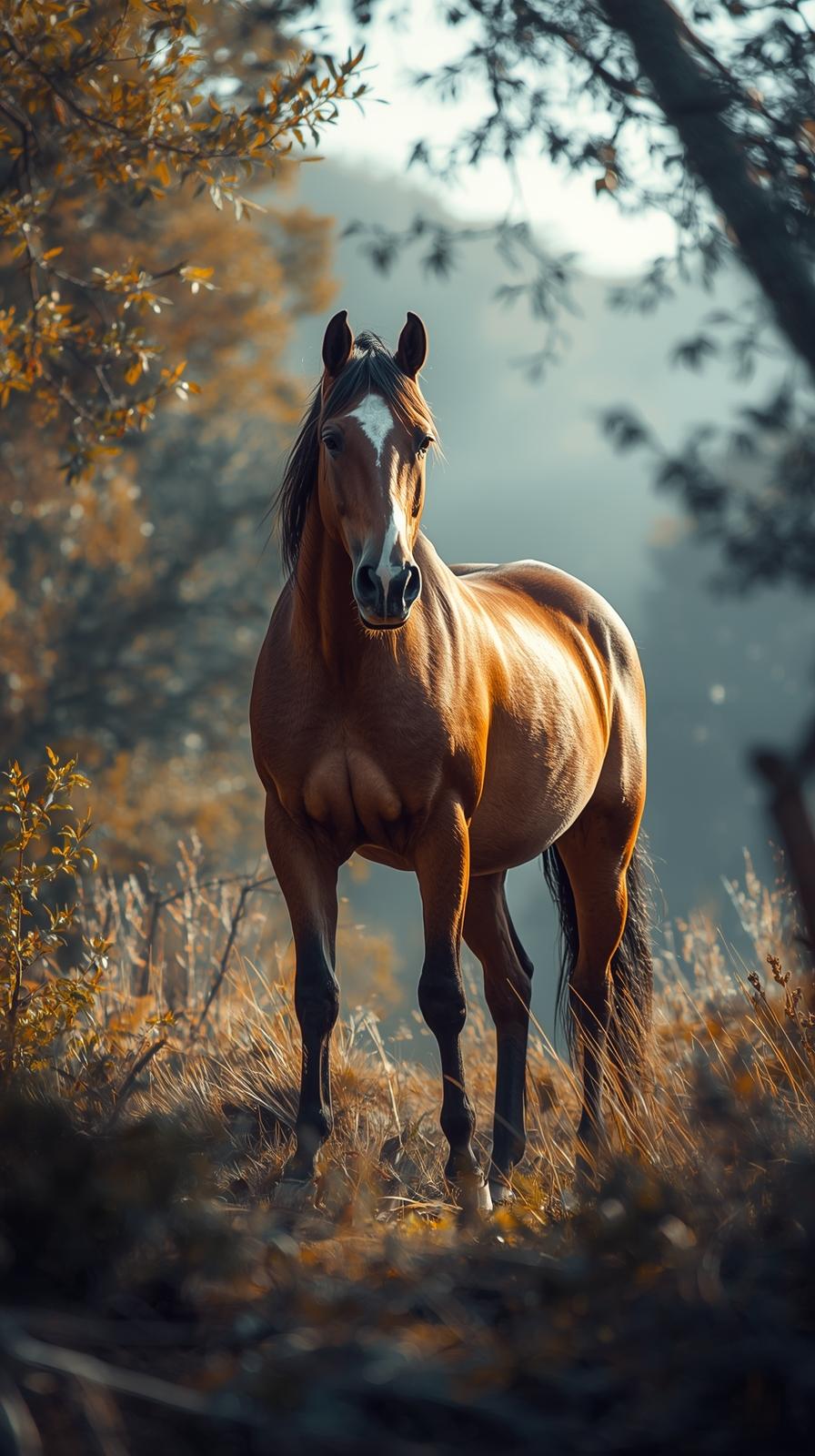 Hors In Nature Wallpaper