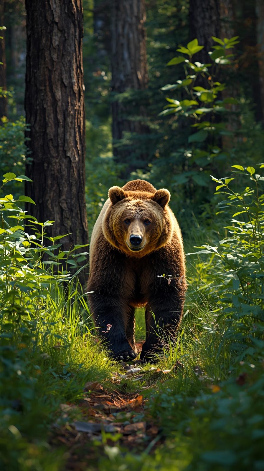 Bear In Nature Wallpaper