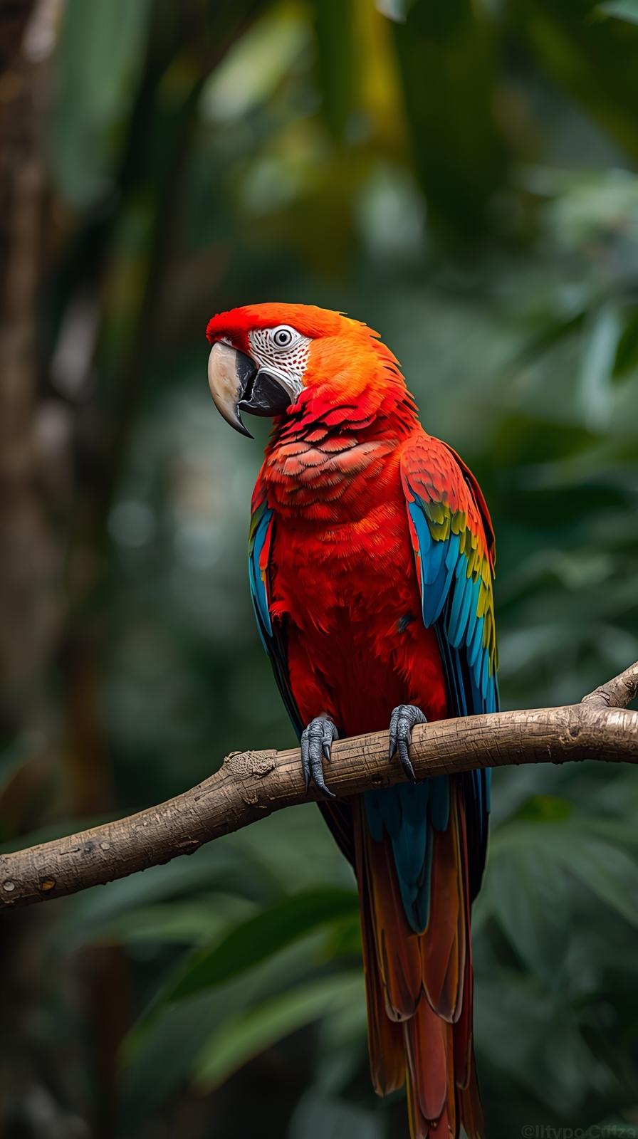 Beautiful Parrot In Nature Wallpaper