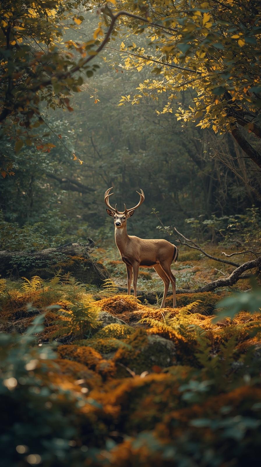 Deer In Nature Wallpaper
