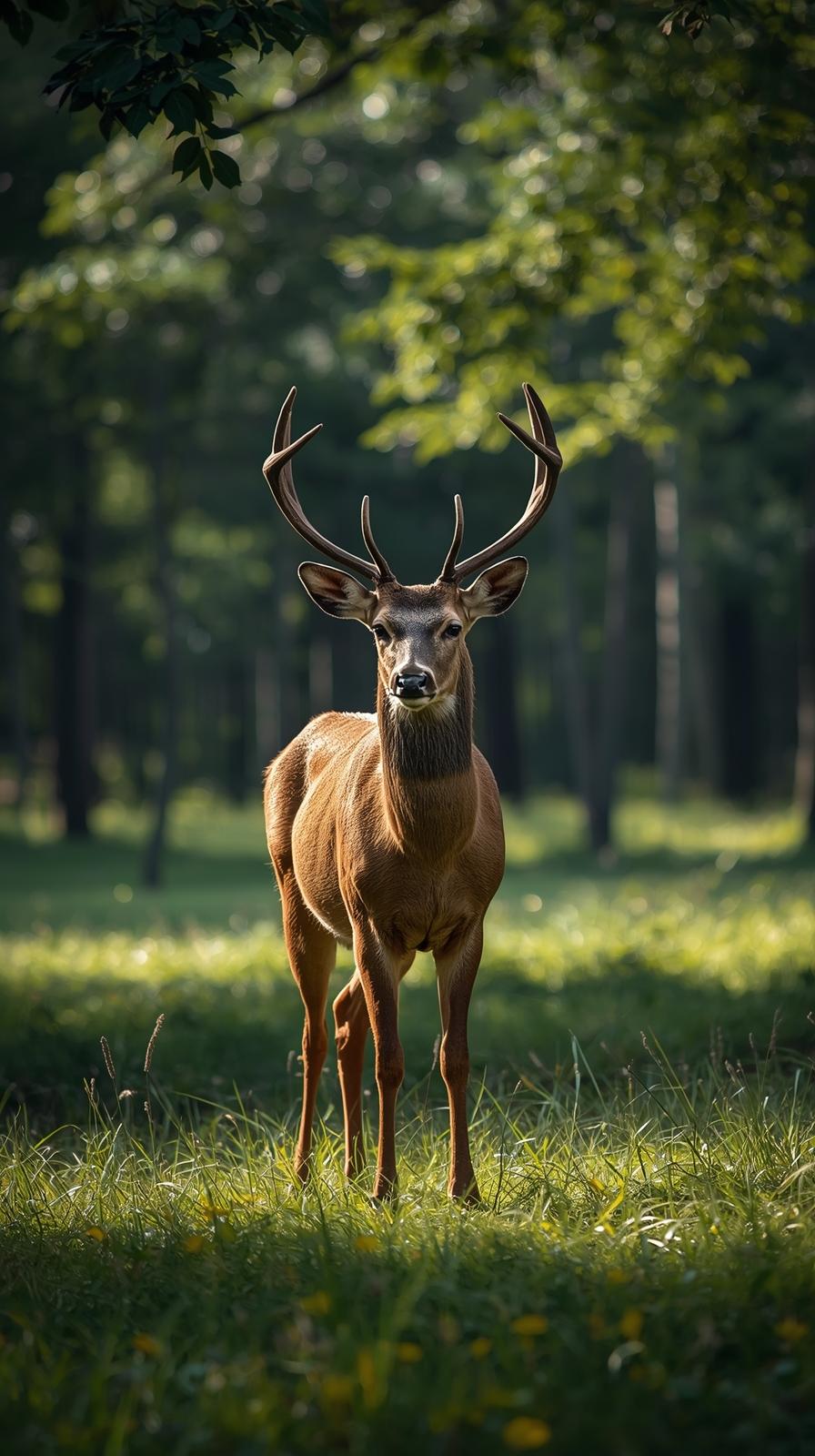 Deer In Nature Wallpaper