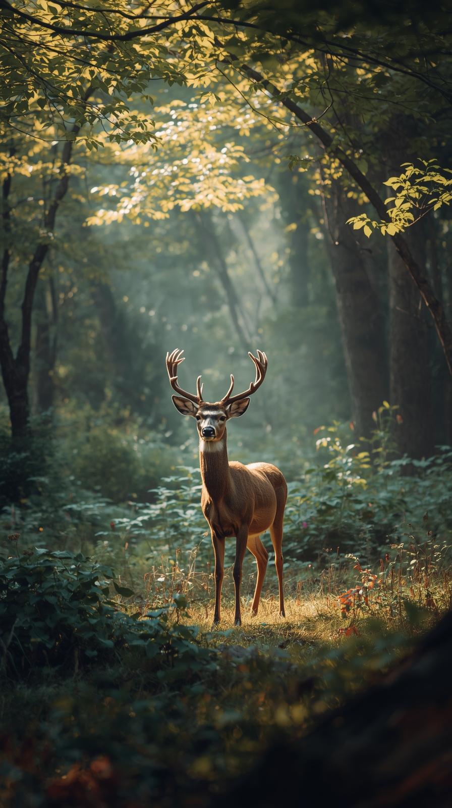 Deer In Nature Wallpaper