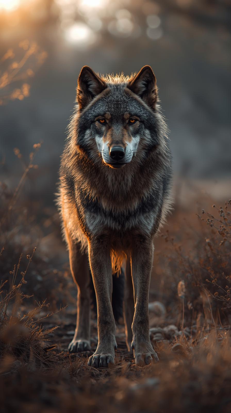 Dire Wolf In Nature Wallpaper