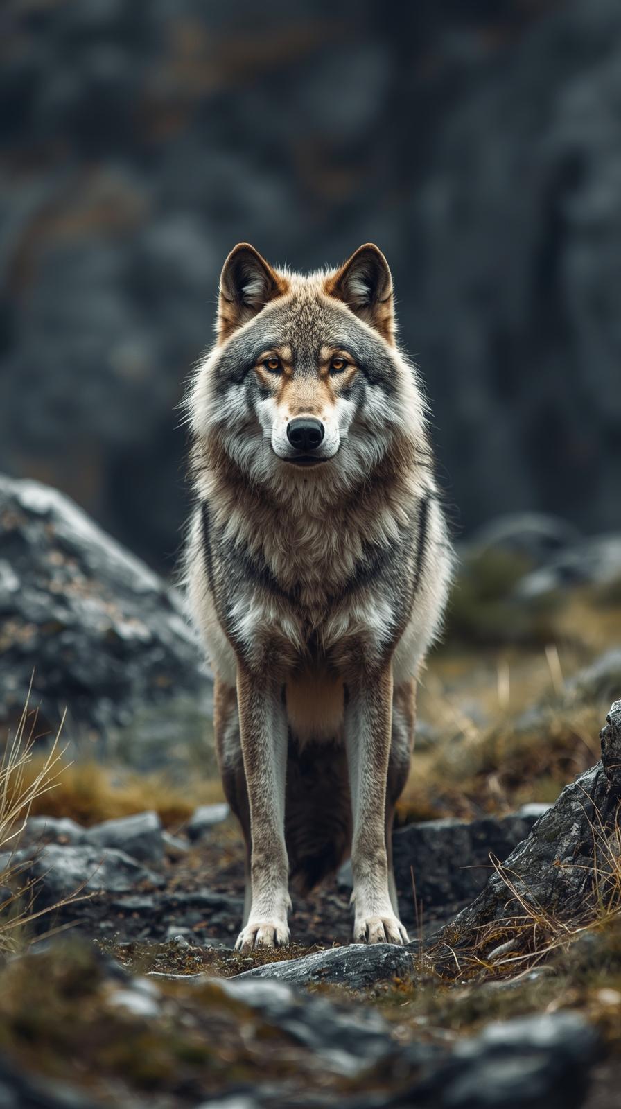 Dire Wolf In Nature Wallpaper