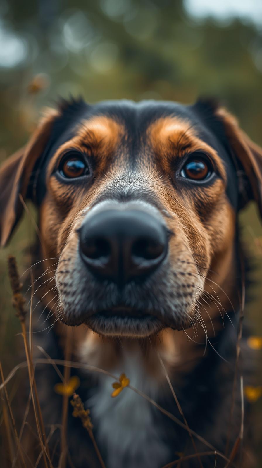 Dog In Nature Wallpaper