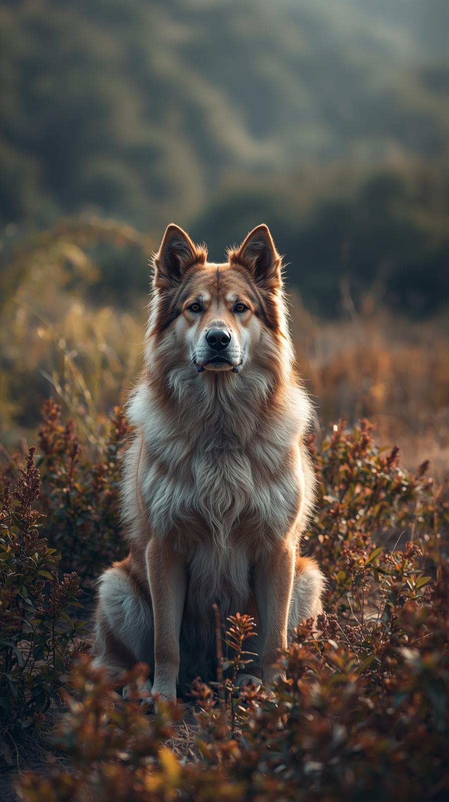 Dog In Nature Wallpaper