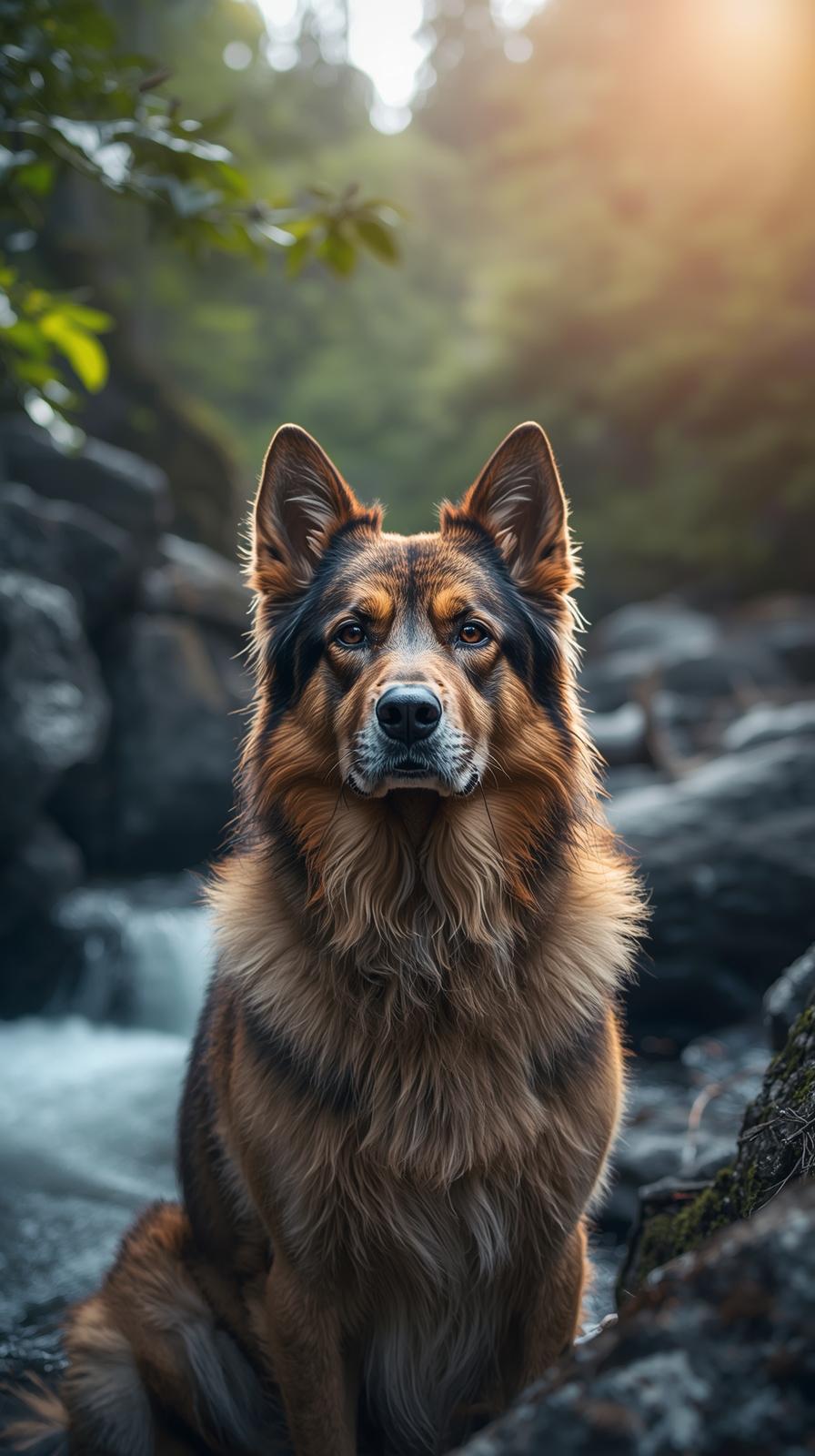 Dog In Nature Wallpaper