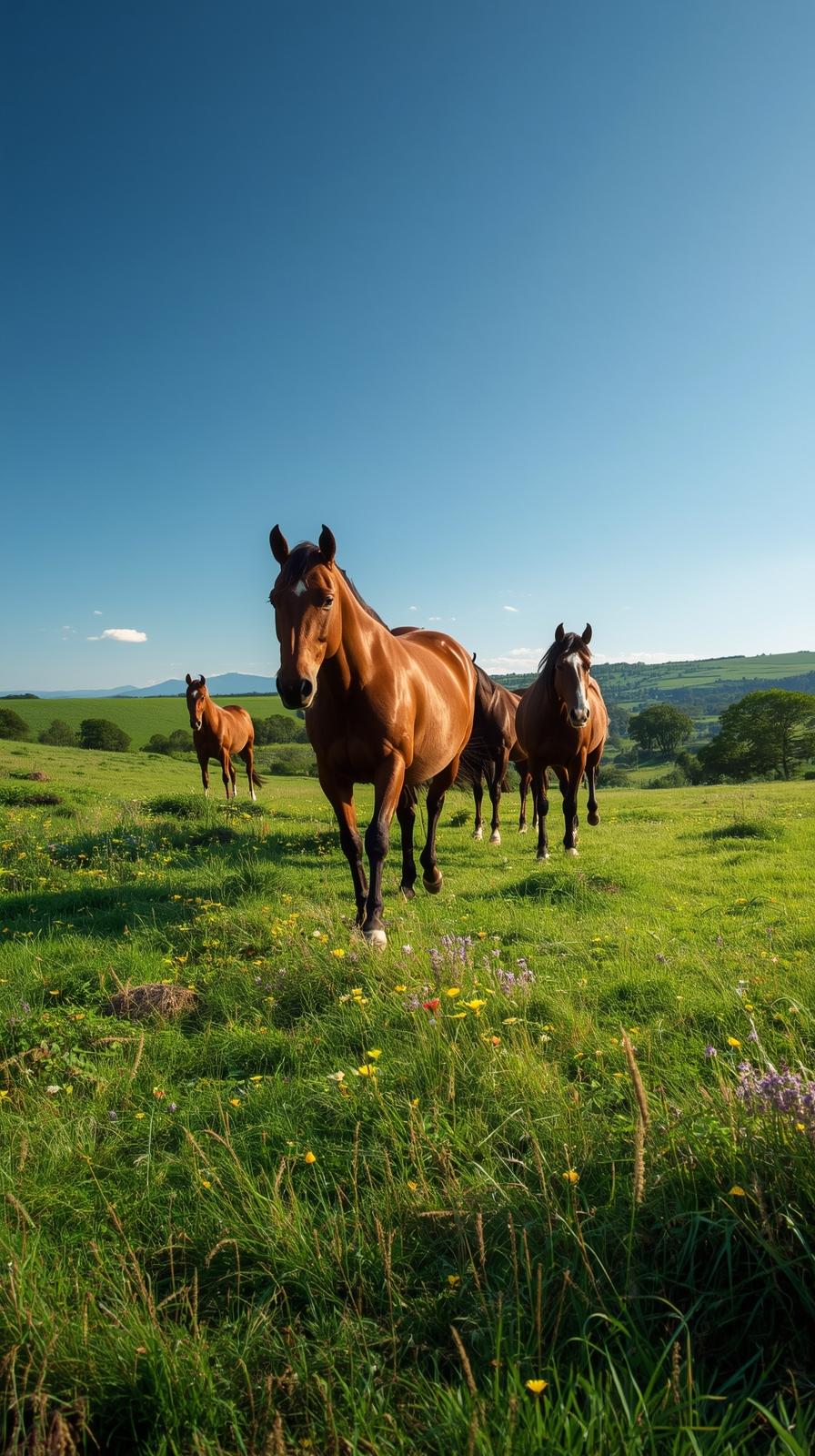 Horses In Nature Wallpaper