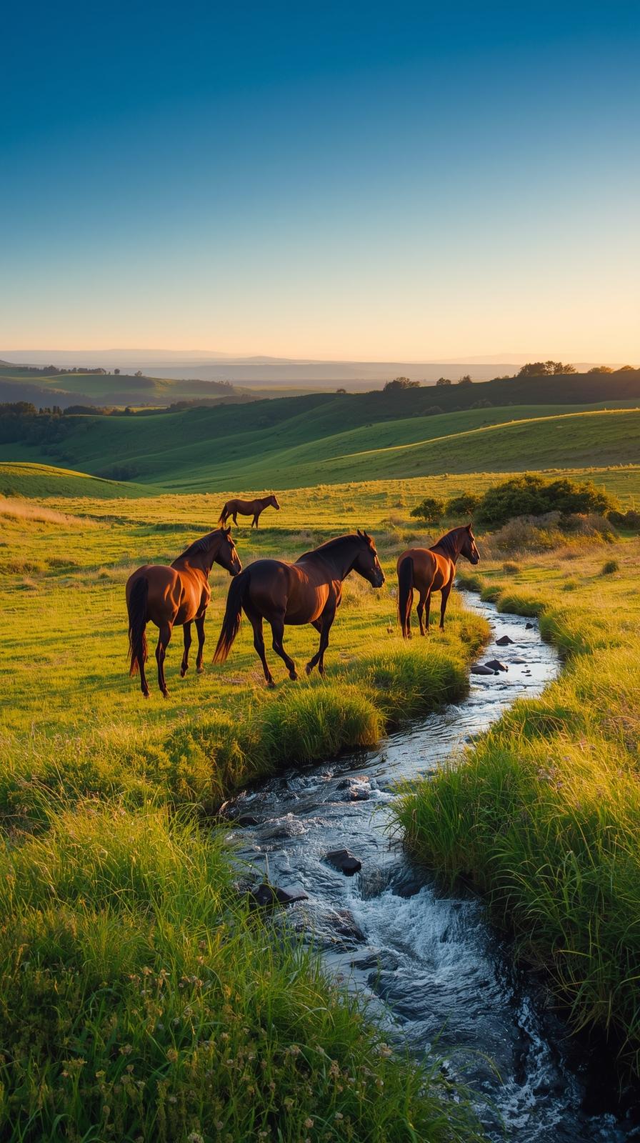 Horses In Nature Wallpaper