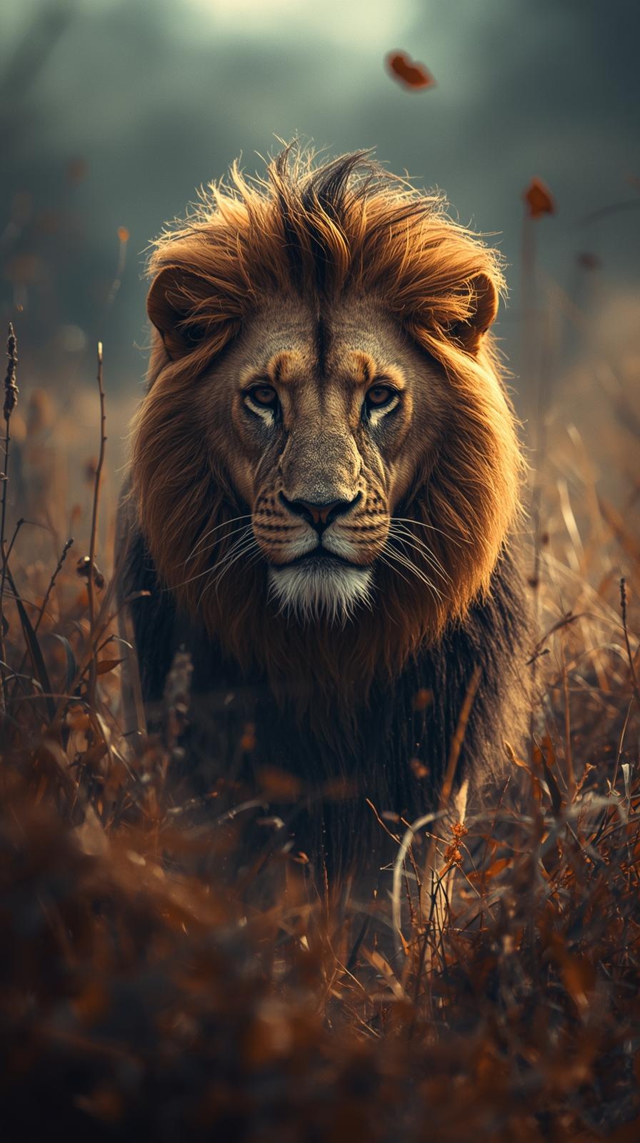Lion In Nature Wallpaper