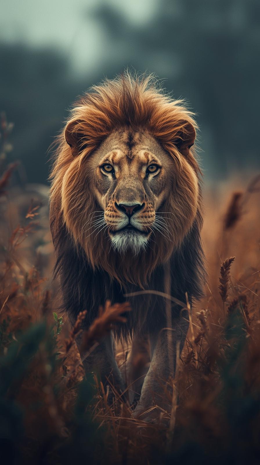 Lion In Nature Wallpaper