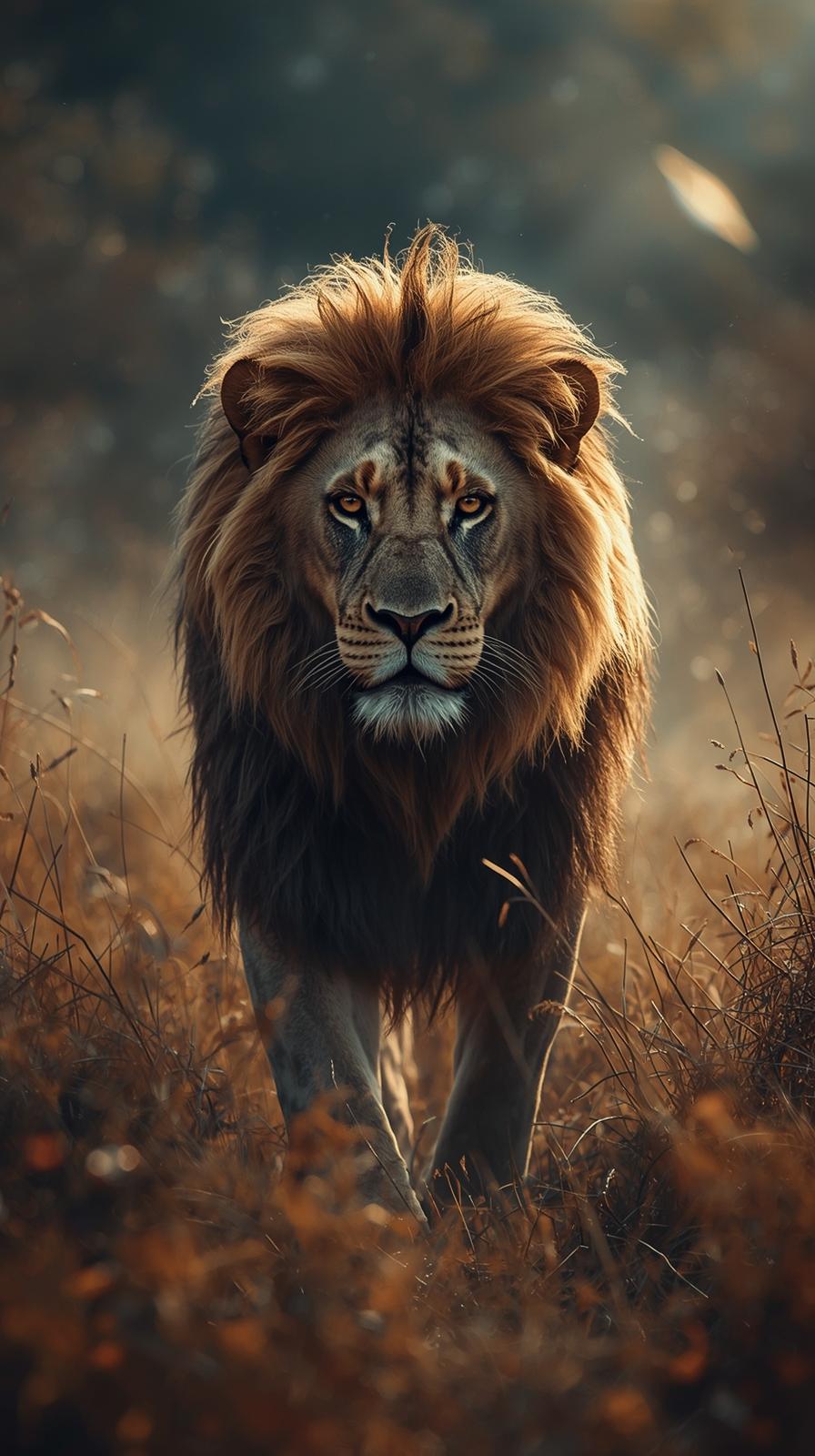 Lion In Nature Wallpaper