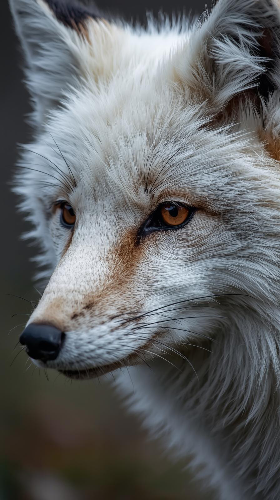 Snow Fox In Nature Wallpaper