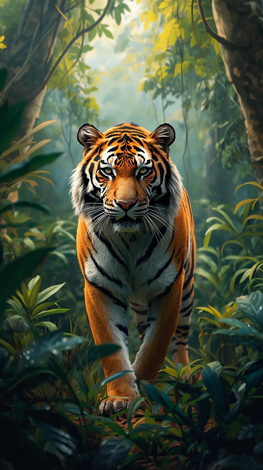 Brown Tiger Bengal Tiger