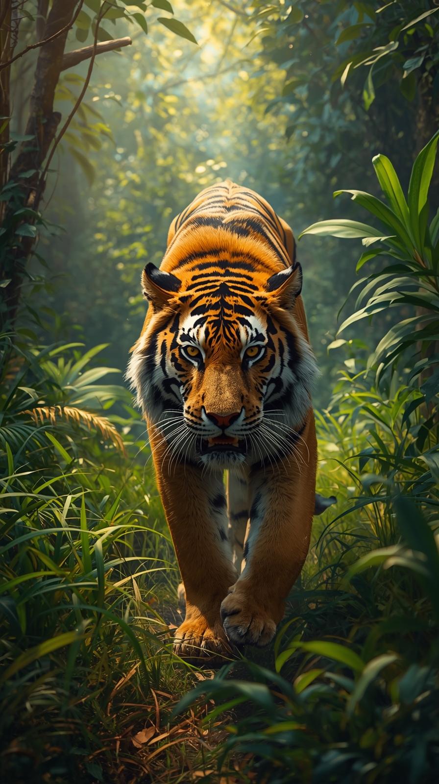 Brown Tiger Bengal Tiger