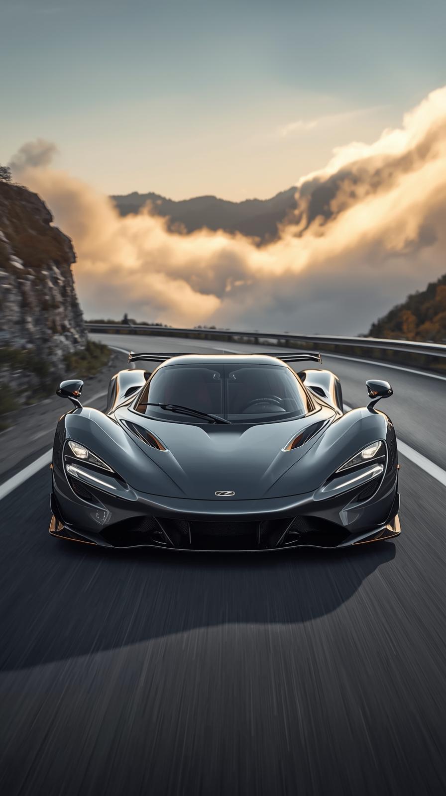 Pink Supercar Sports Car