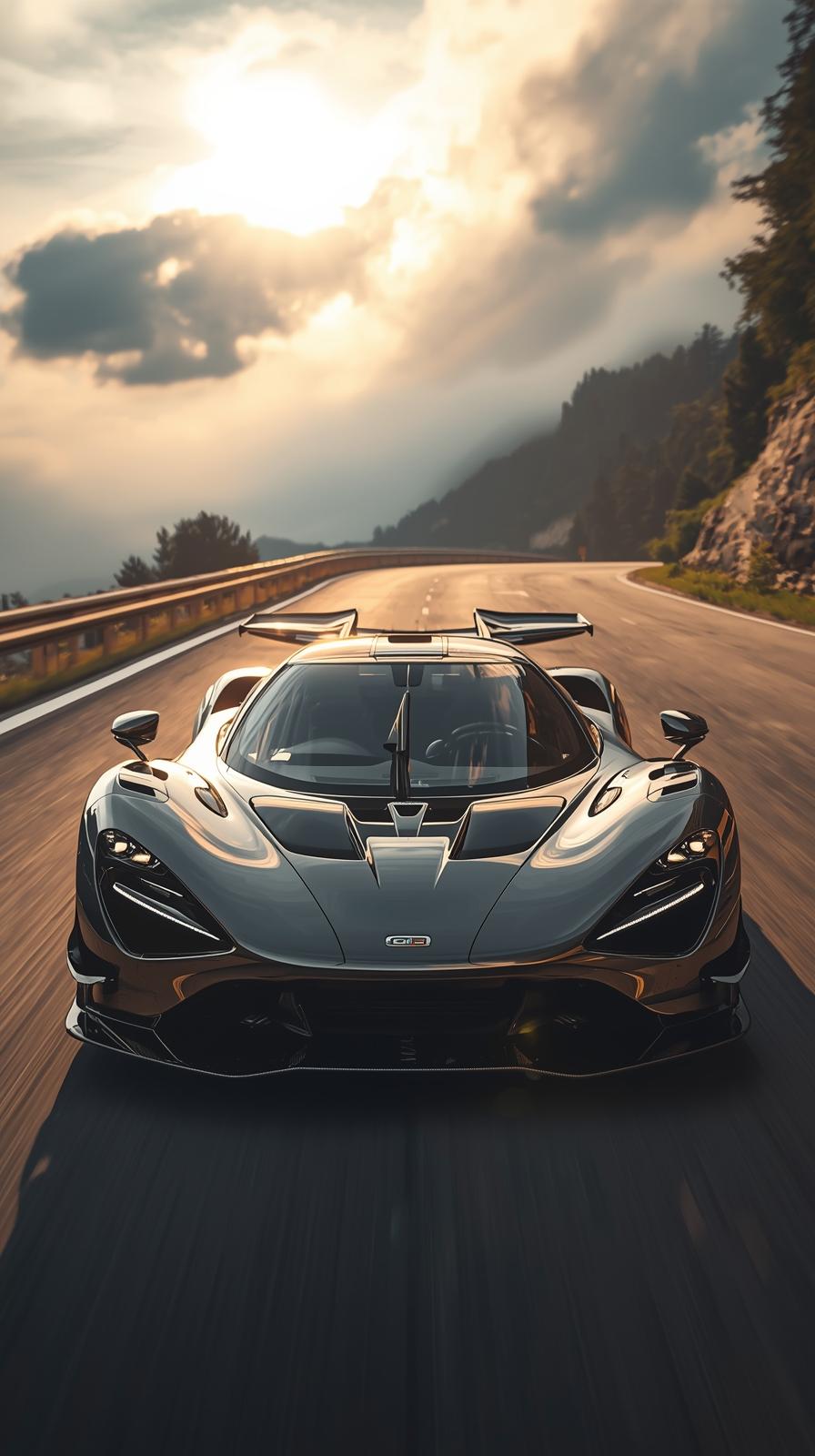 Pink Supercar Sports Car