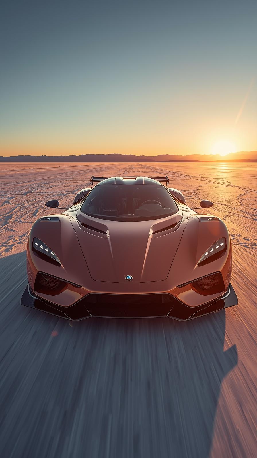 Purple Supercar Sports Car