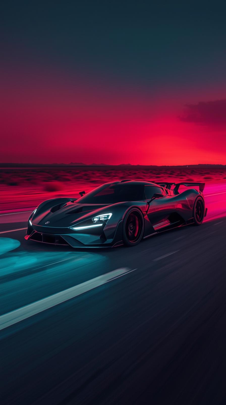 Red Supercar Sports Car