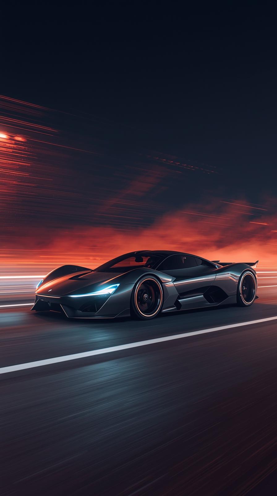 Brown Supercar Sports Car