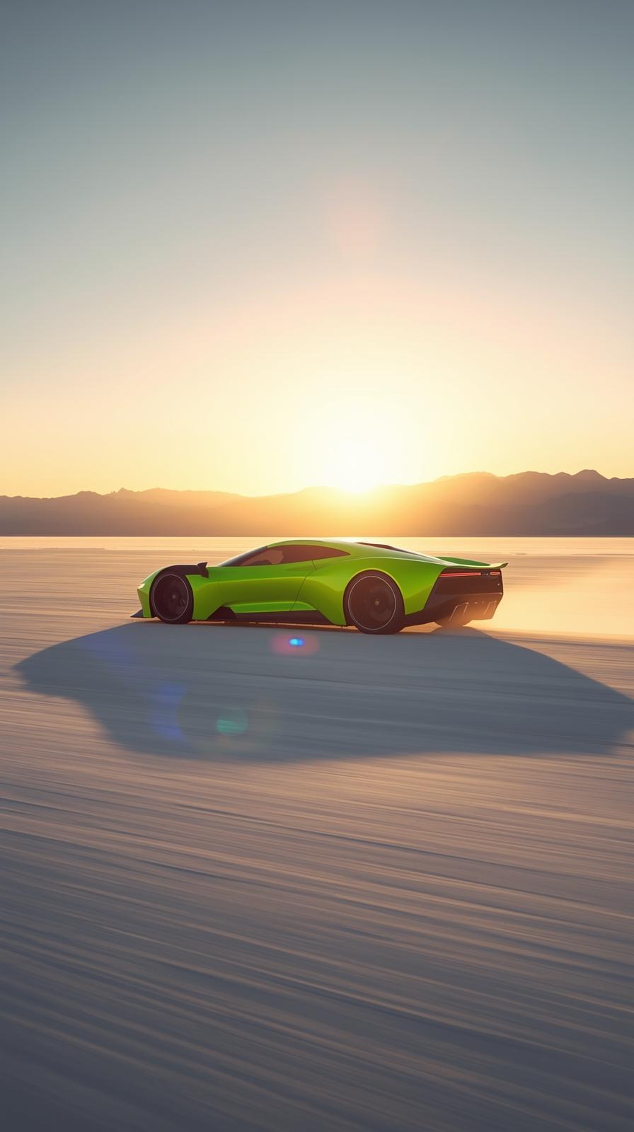 Pink Supercar Sports Car