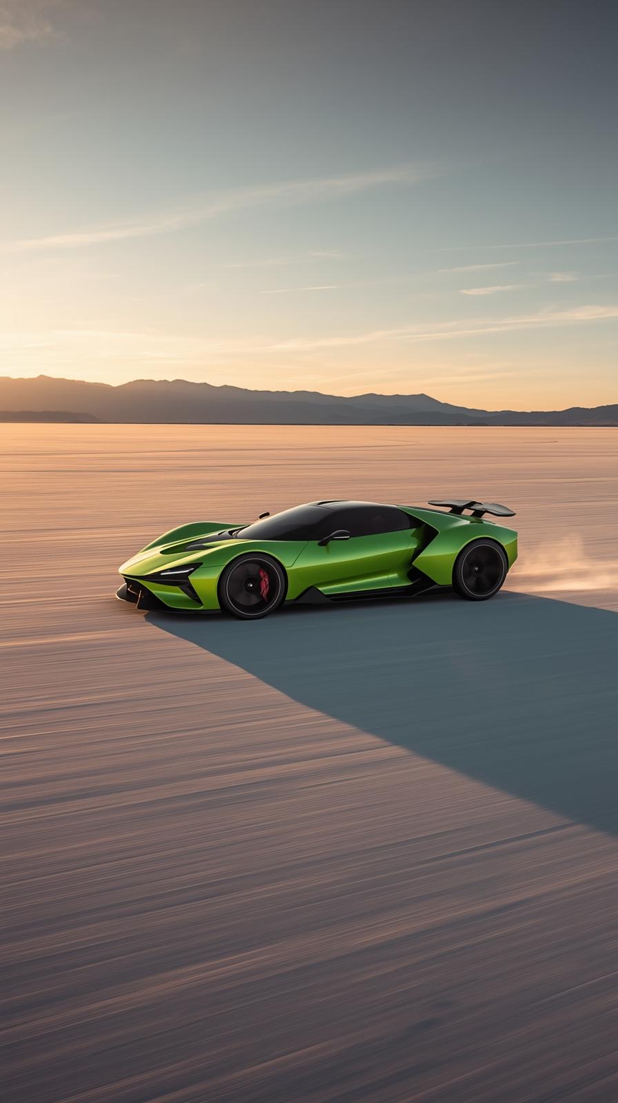 Gray Supercar Sports Car