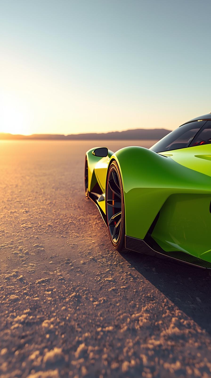 Pink Supercar Sports Car