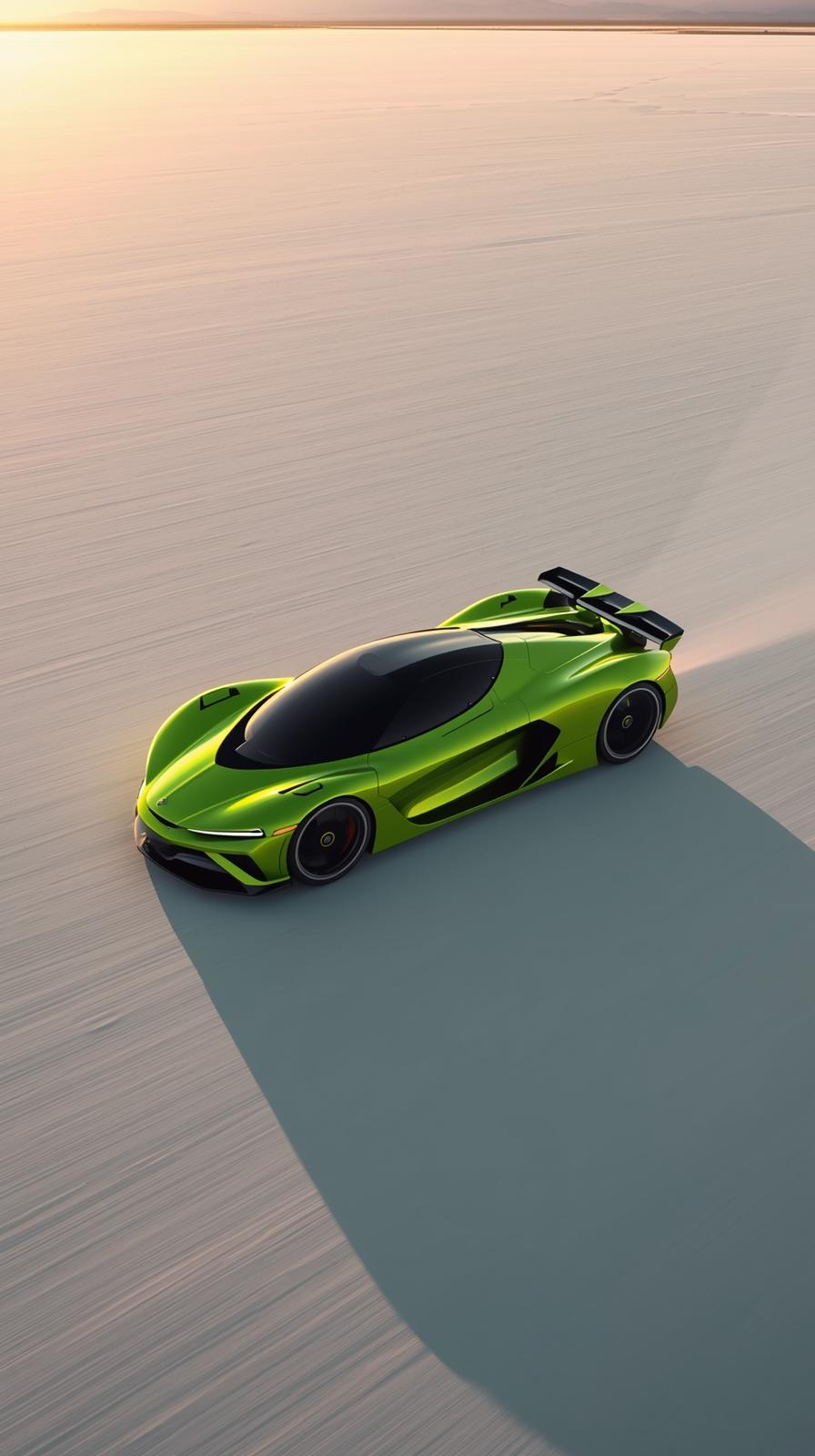 Gray Supercar Sports Car