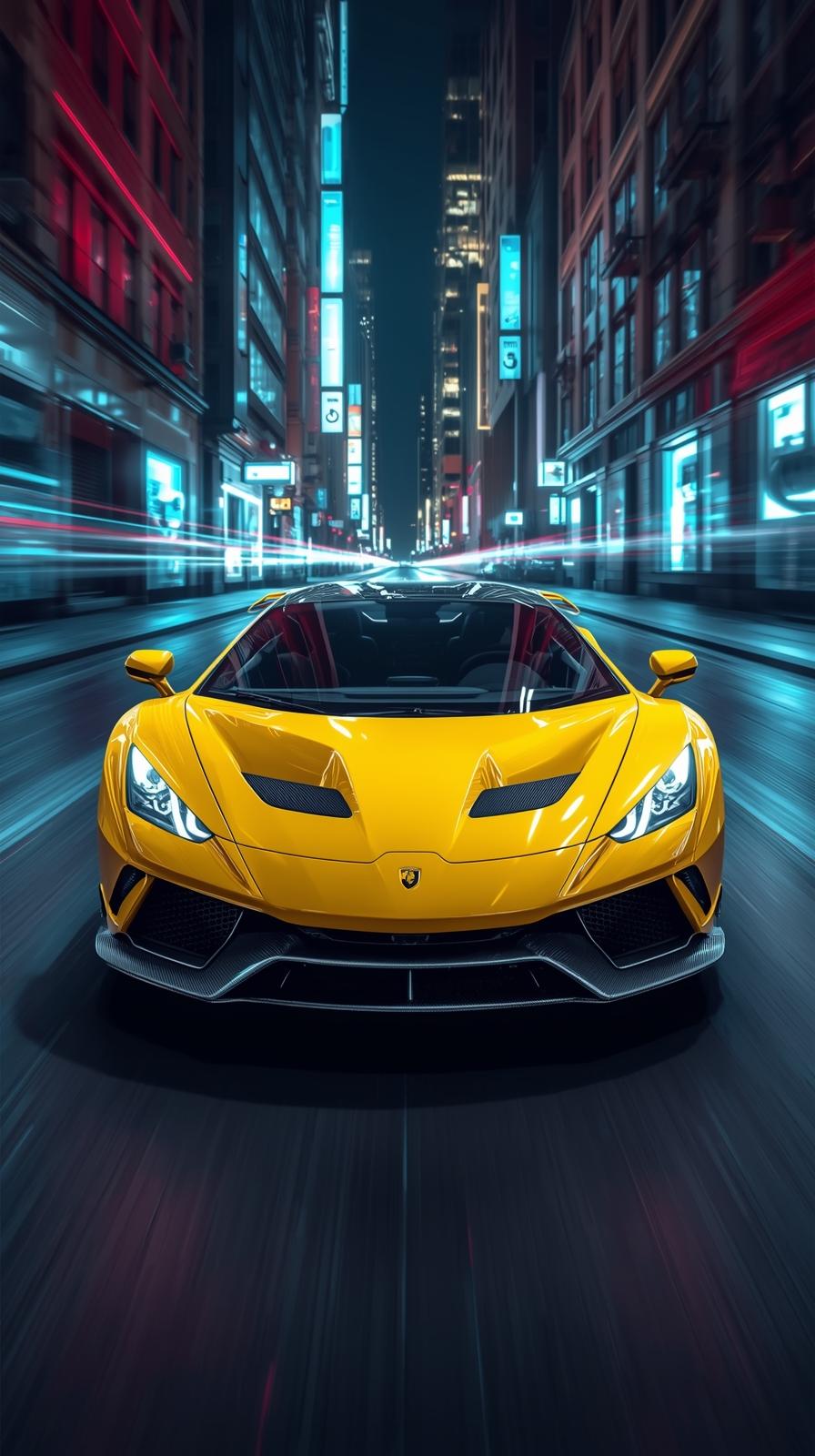 Orange Supercar Automotive Lighting