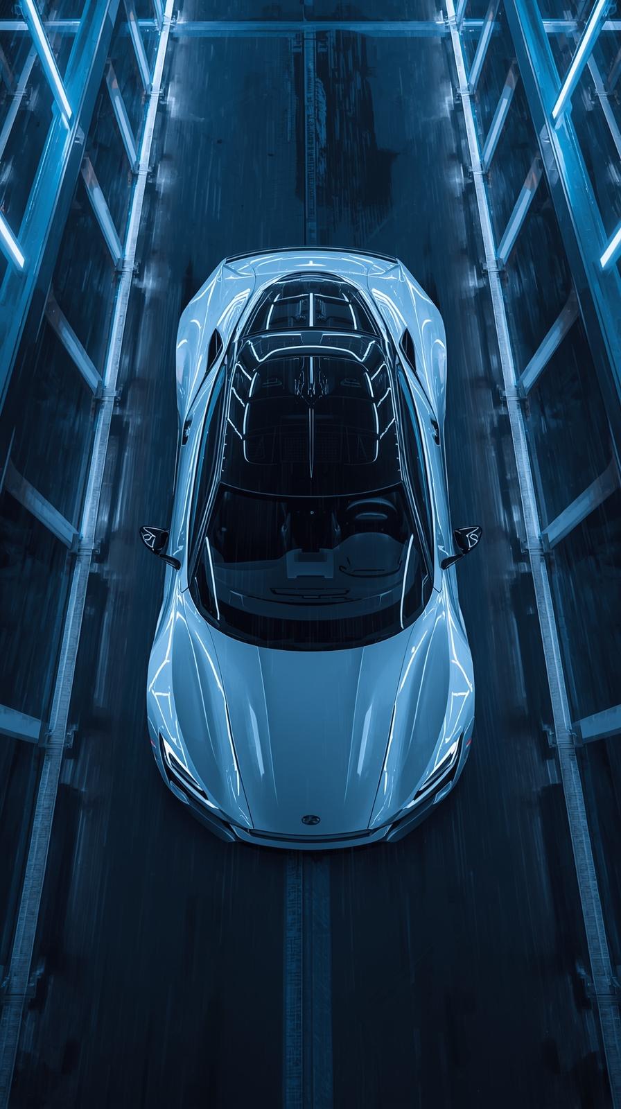 Black Supercar Sports Car