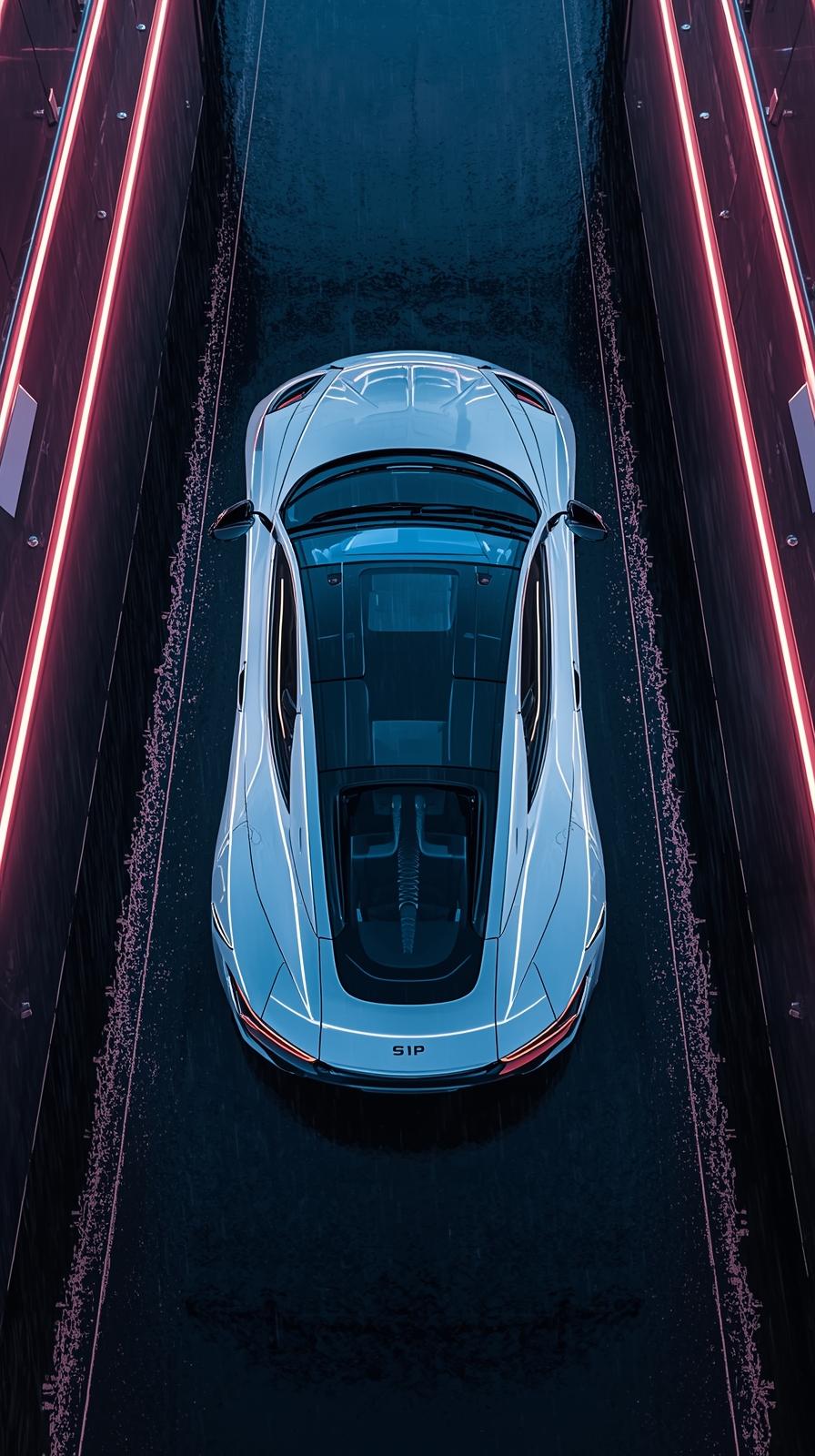 Black Sports Car Supercar