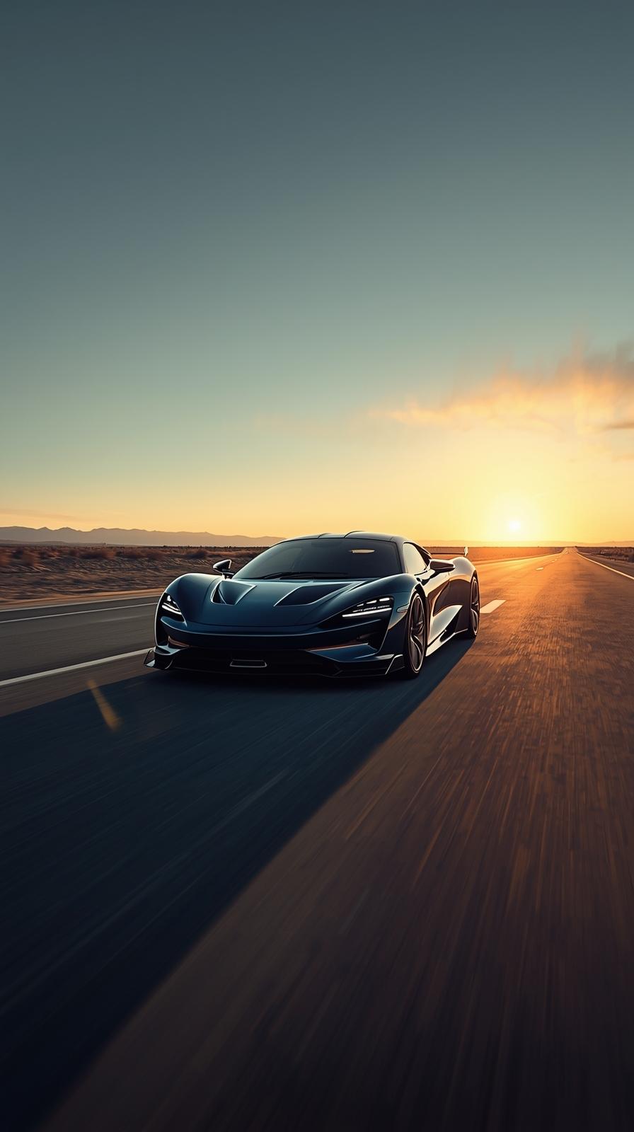 Pink Supercar Sports Car