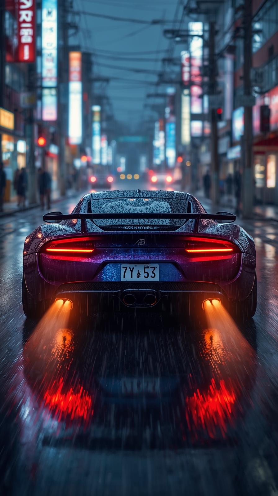 Gray Supercar Sports Car