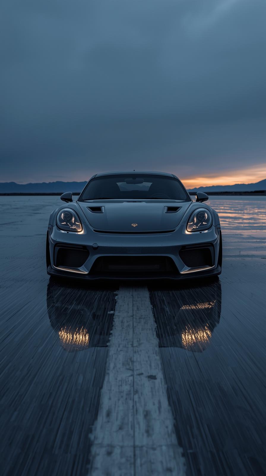 Gray Bumper Sports Car