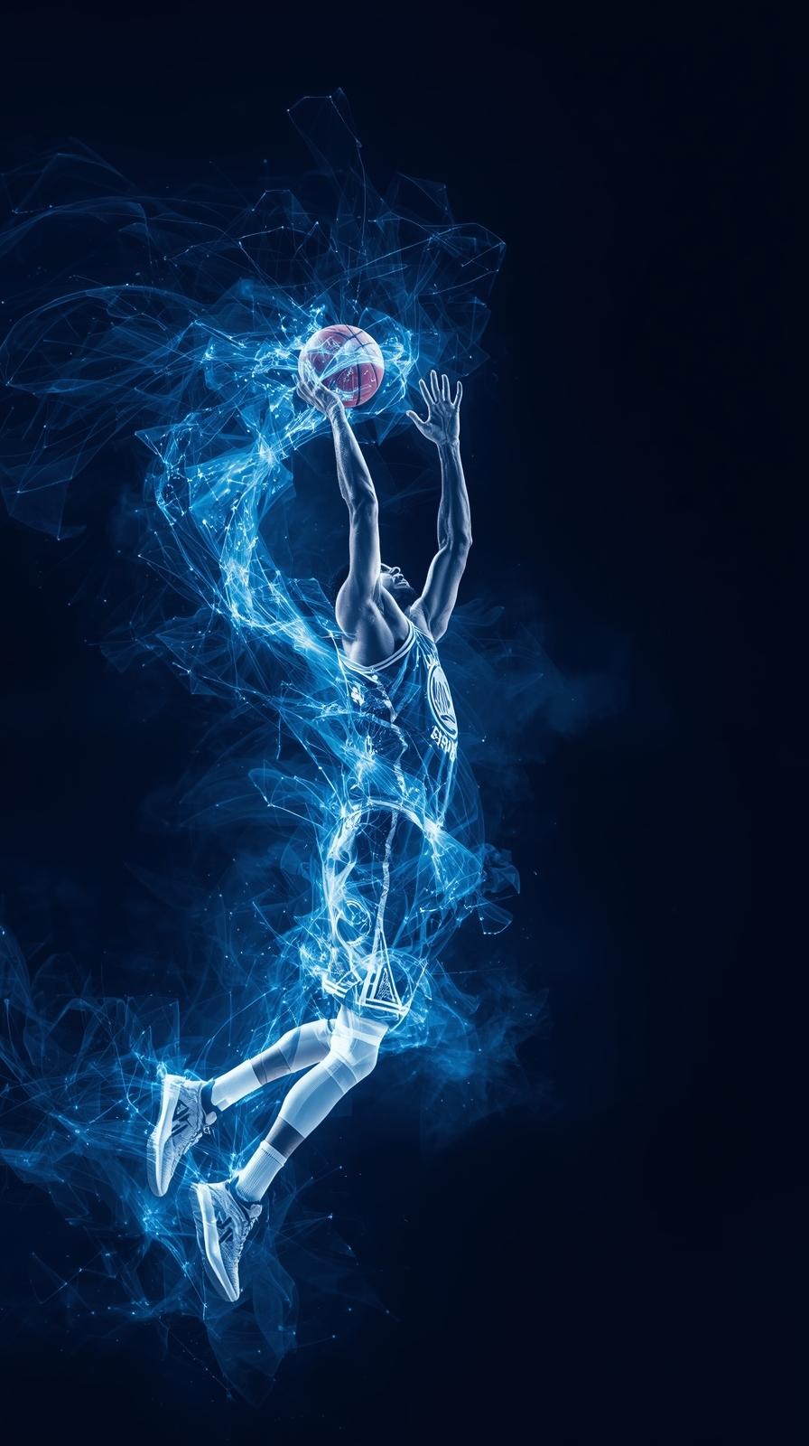 Stephen Curry Deep Three Release Freeze Frame Ball