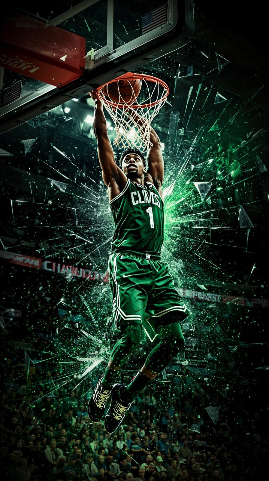 Giannis Antetokounmpo Power Slam Shattered Glass E