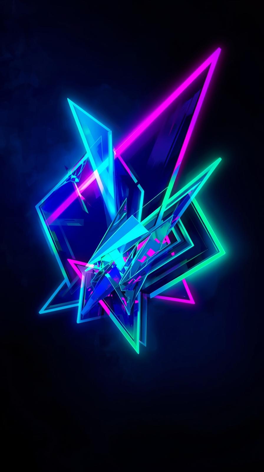 Abstract Neon Shapes