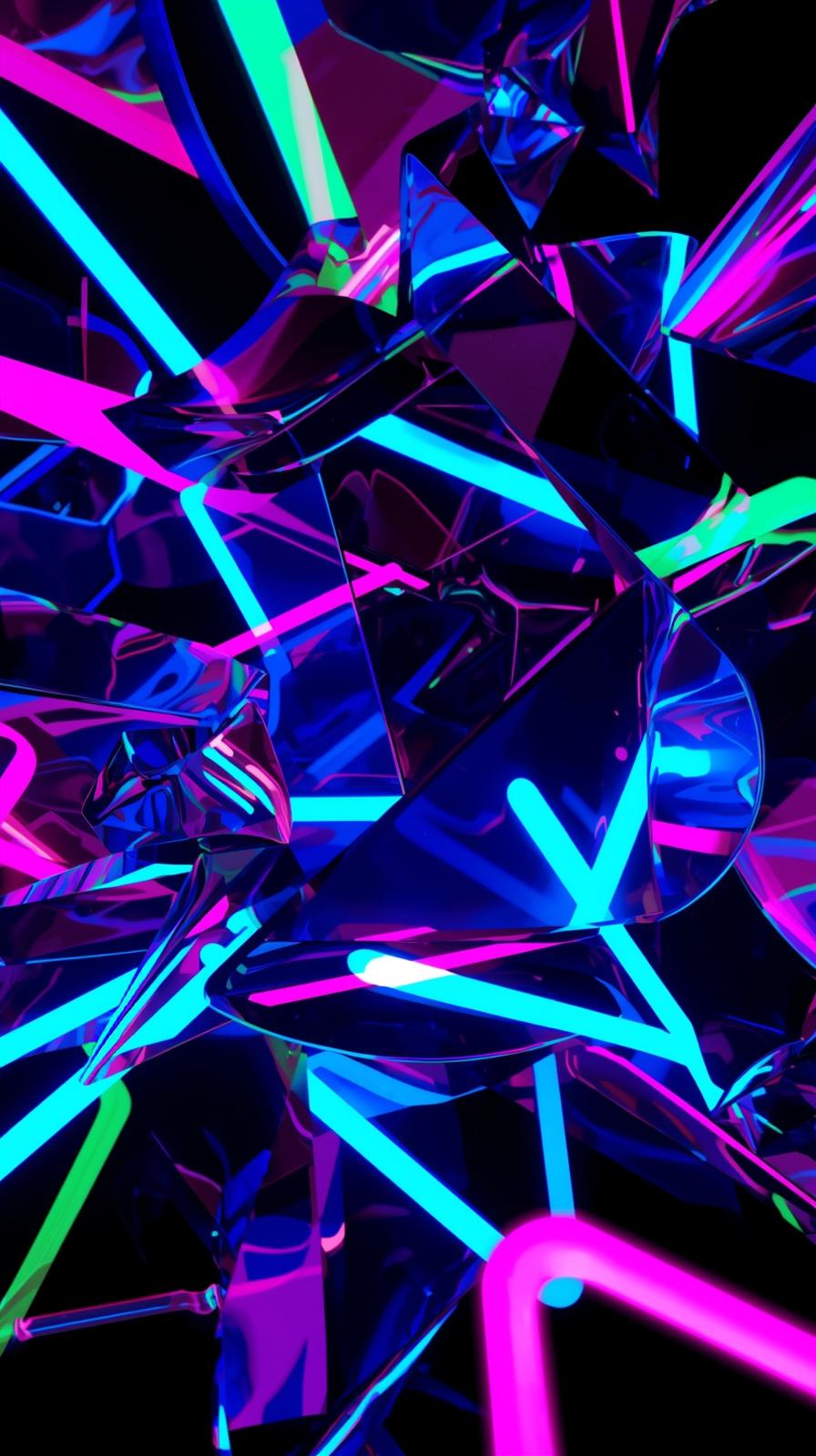 Abstract Neon Shapes