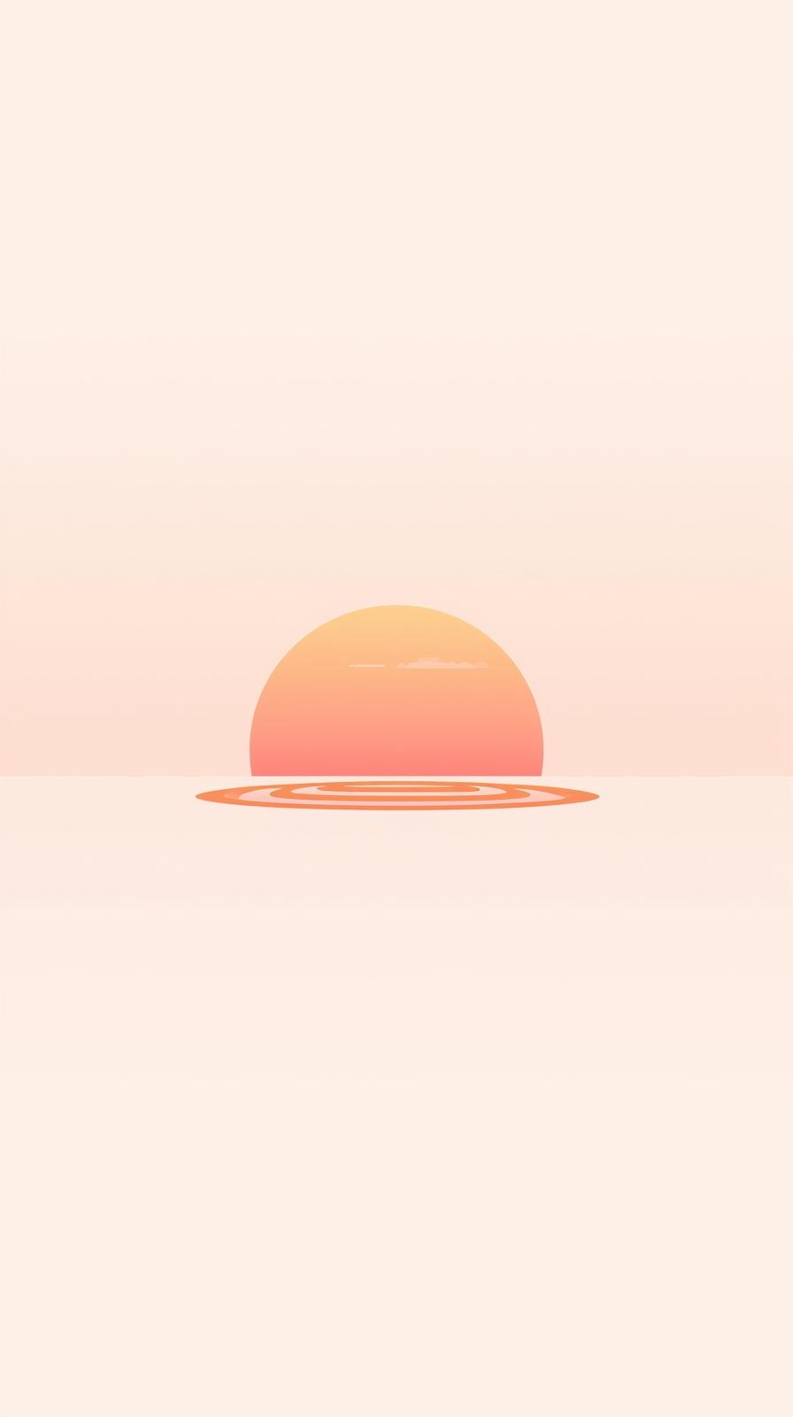 Minimal Japanese Sunrise