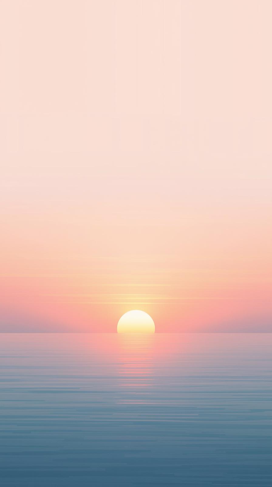 Minimal Japanese Sunrise