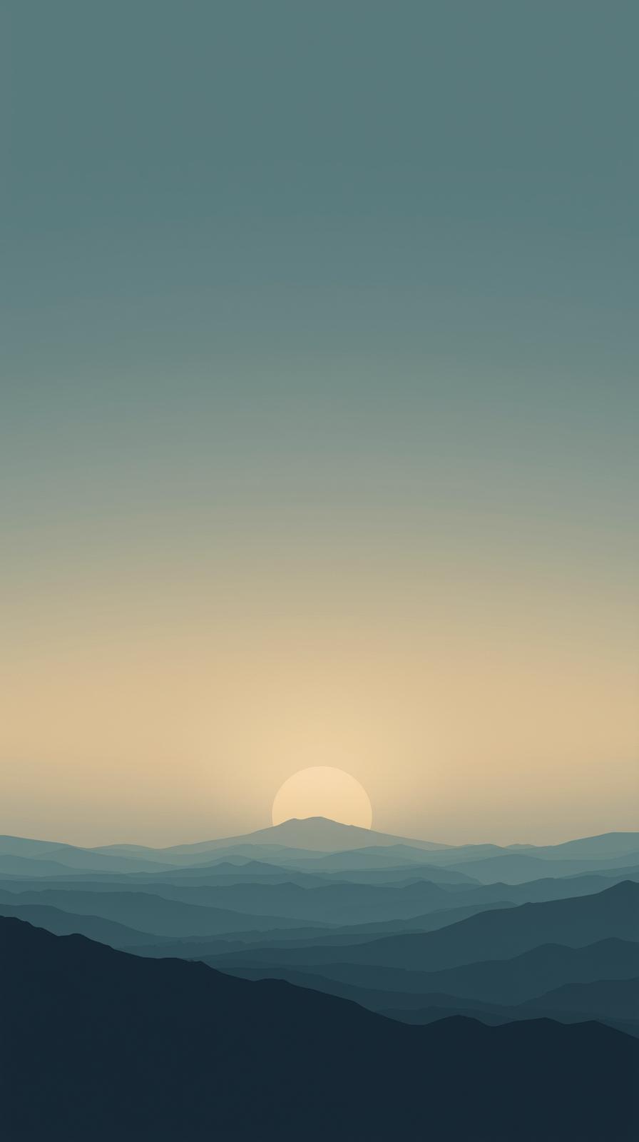 Minimal Japanese Sunrise