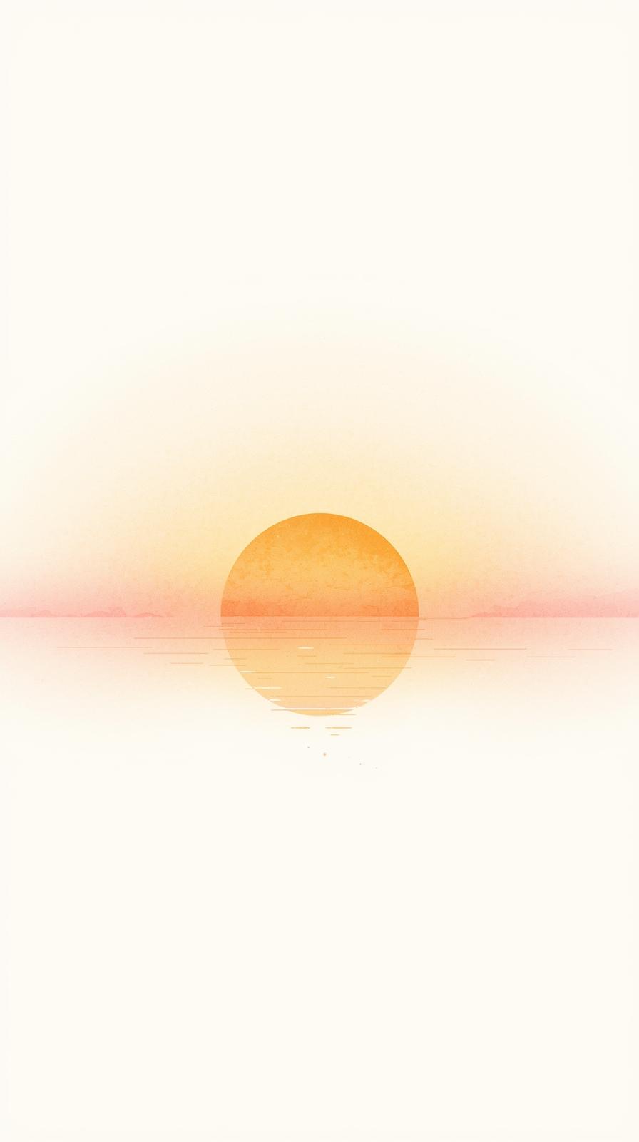 Minimal Japanese Sunrise