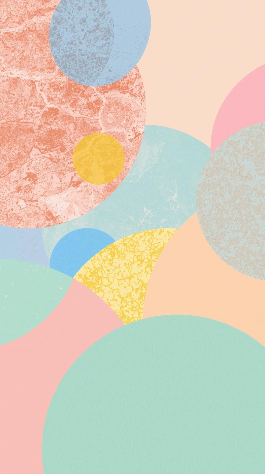 Pastel Geometric Collage